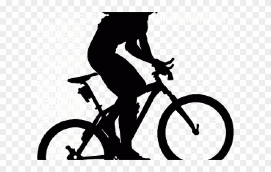 Bike Clipart Mountain Biker - Png Download