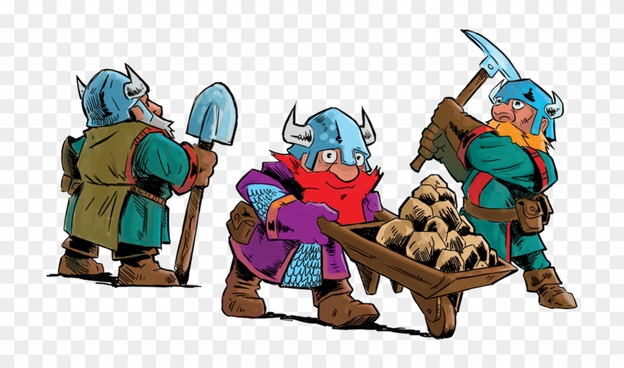Dwarves At Work Clipart