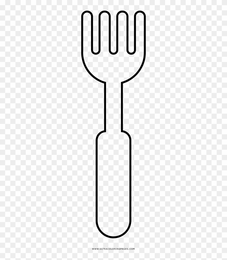 Dibujo De Tenedor Para Colorear Clipart