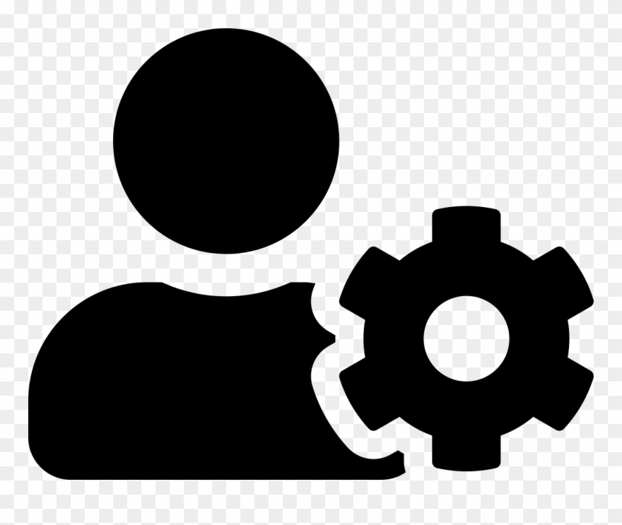 Font Awesome 5 Solid User-cog Clipart