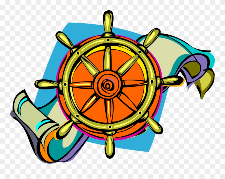 Steers Ship To Change Clipart