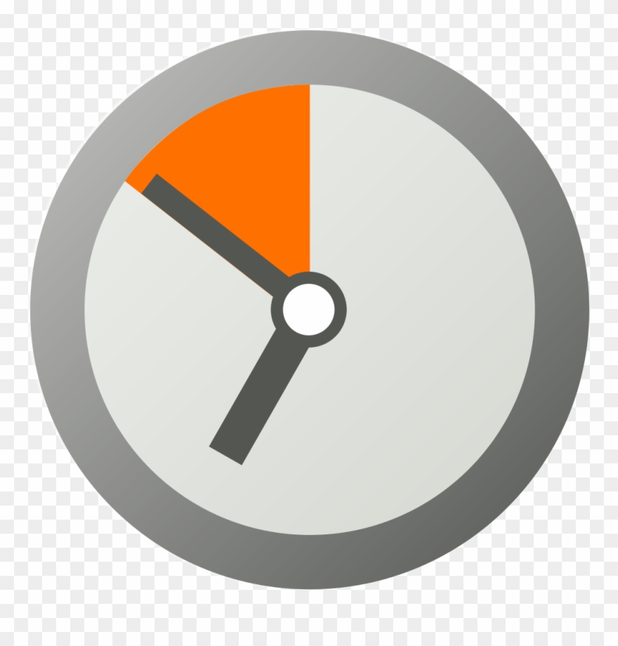 Clipart Black And White Stock Clock Svg Pictogram - Png Download