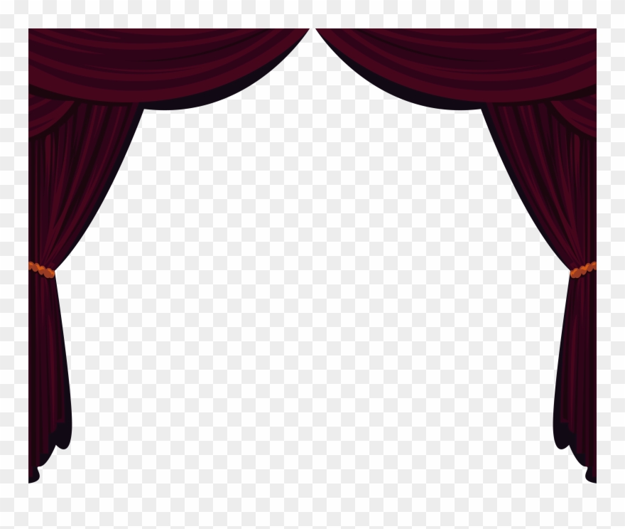 Drapes And Stage Curtains Clipart