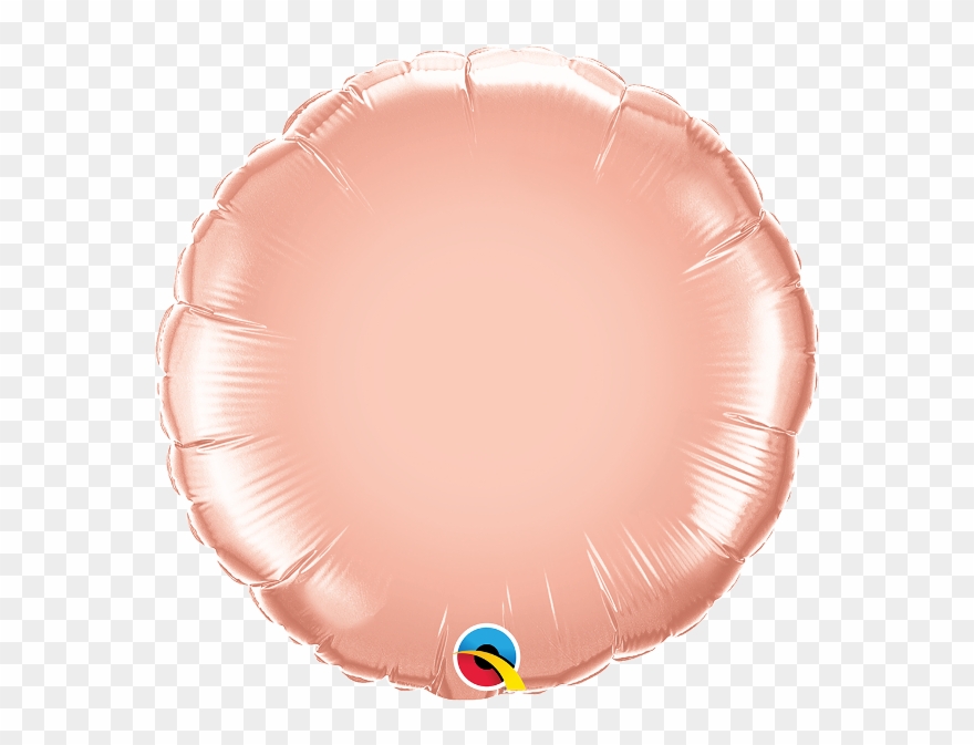 Rose Gold Round 18" Foil Balloon Clipart