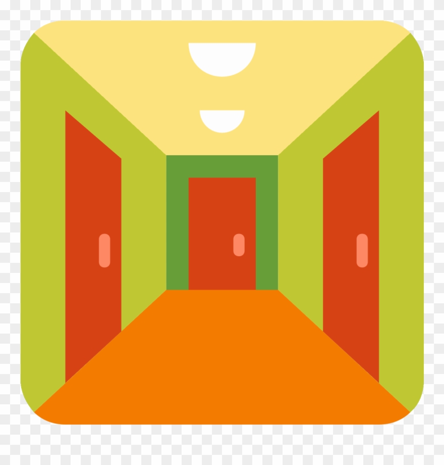 Corridor Clipart Modern School - Png Download