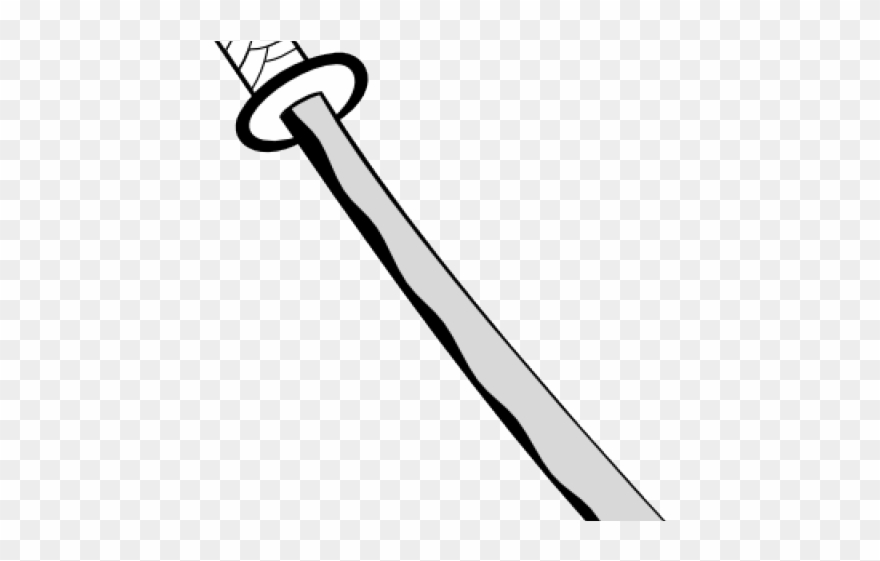 Drawn Katana Sword Handle Clipart