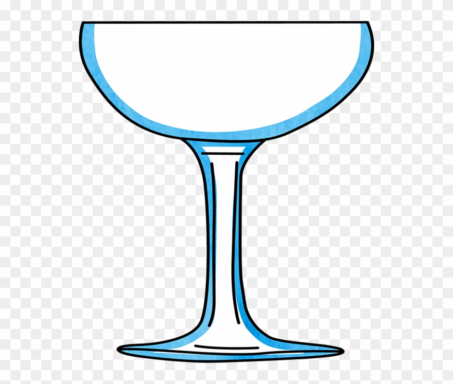Cocktail Champagne Glass Common Craft Clipart