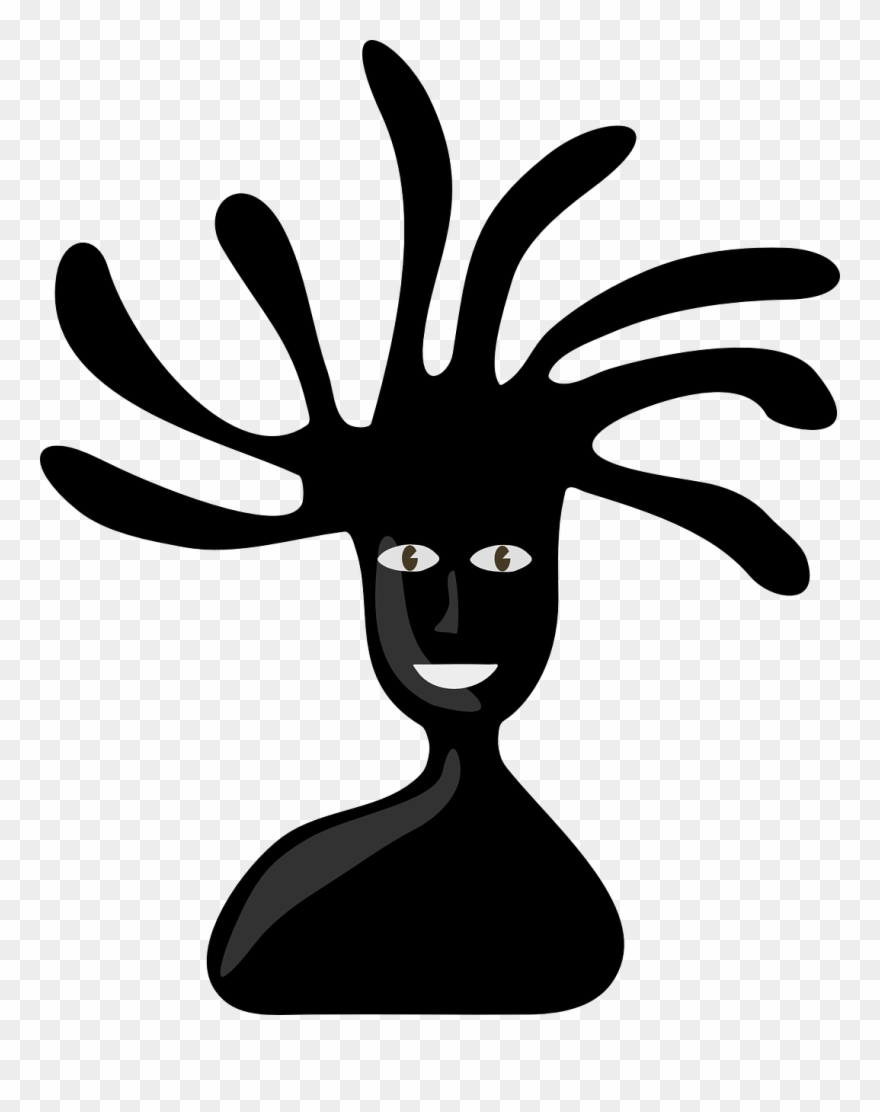 Hippie Black Boy Guy Ink Png Image Clipart