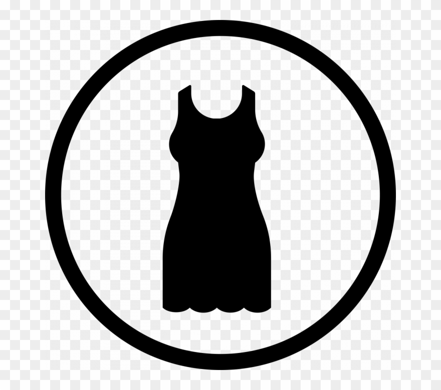 Little Black Dress Icon Clipart