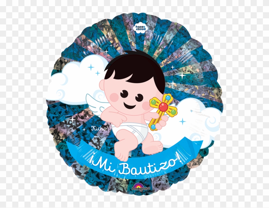 Globo Mi Bautizo Niño Clipart