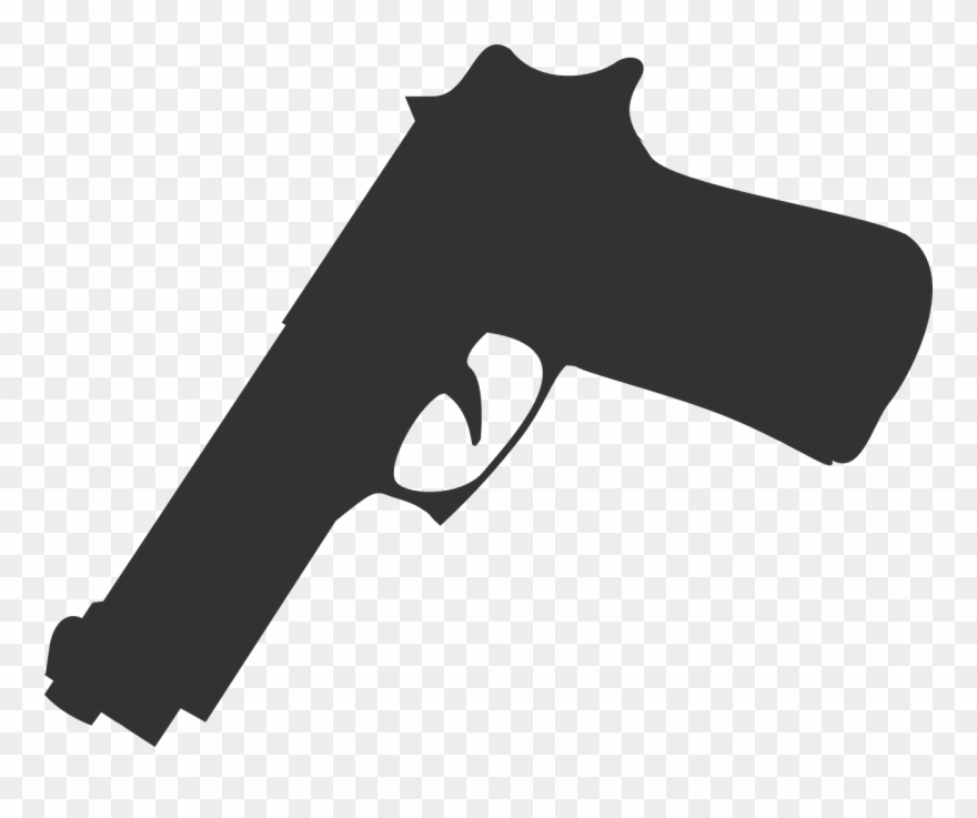 Gun Weapon Silhouette Grey Png Image Clipart