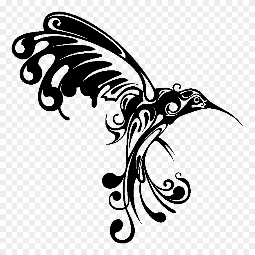 Sticker Figure Colibri Artistique Ambiance Sticker Clipart