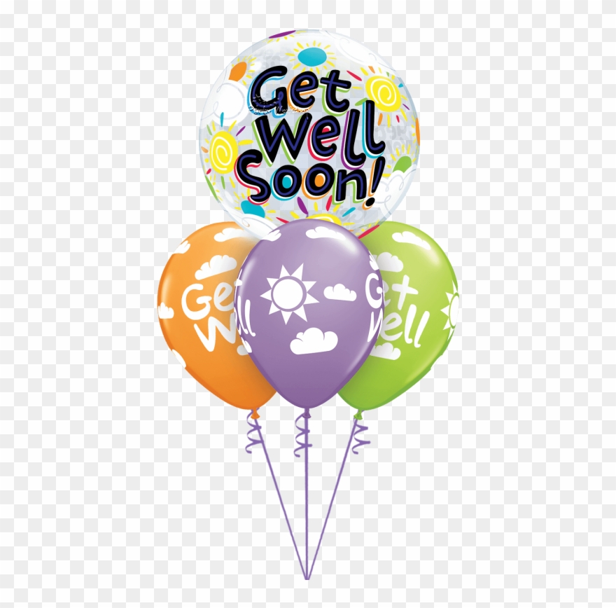 Get Well Soon Sunshine Bubble Layer Clipart