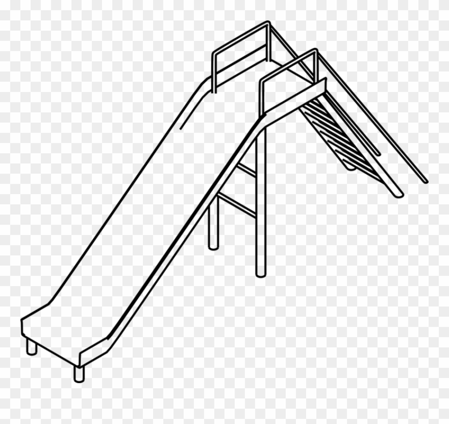 Playground Slide Slideshare Download Computer Icons - Black And White Slides Clip Art - Png Download