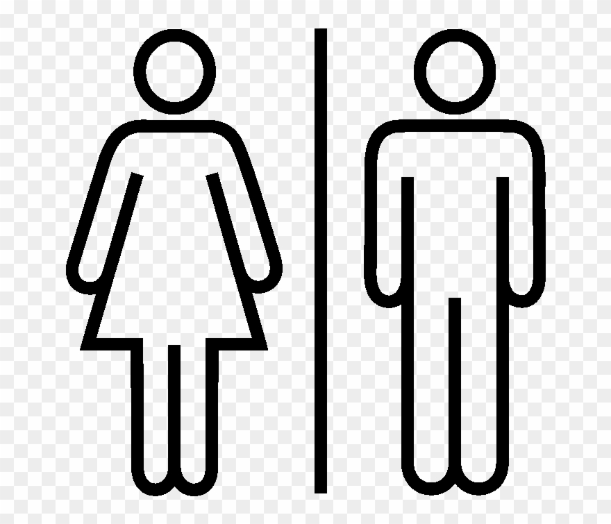 Separate Heads Compartment - Only Two Genders Shirt Clipart