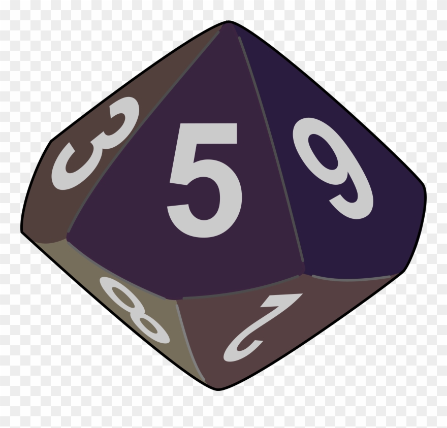 10 Sided Dice Png Clipart