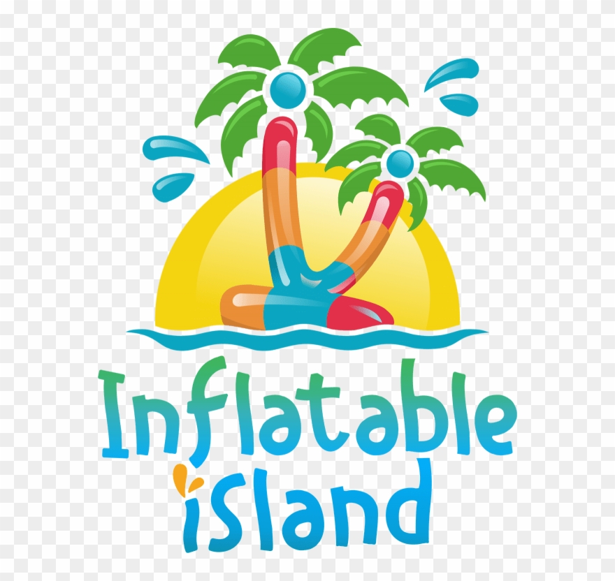 Inflatable Island Water Theme Park - Inflatable Island Logo Clipart