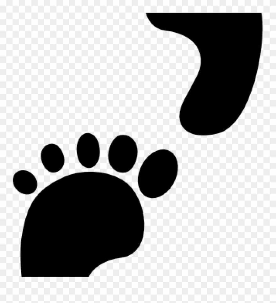 Free Clip Art Footprints Cartoon Footprints Clipart - Foot Print Cartoon - Png Download