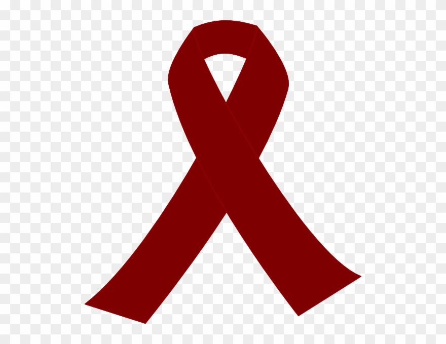 Red Cancer Ribbon Png Clipart