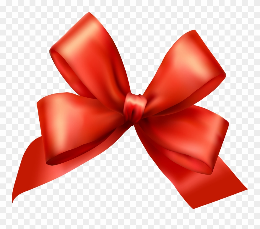 Red Ribbon Bow Png - Bow With No Background Clipart