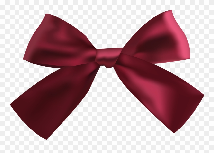Clipart Diamond Ribbon - Dark Red Ribbon Png Transparent Png