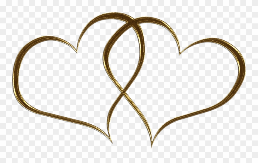 Wedding Heart Clipart Copy - Black And White Clip Art Hearts - Png Download