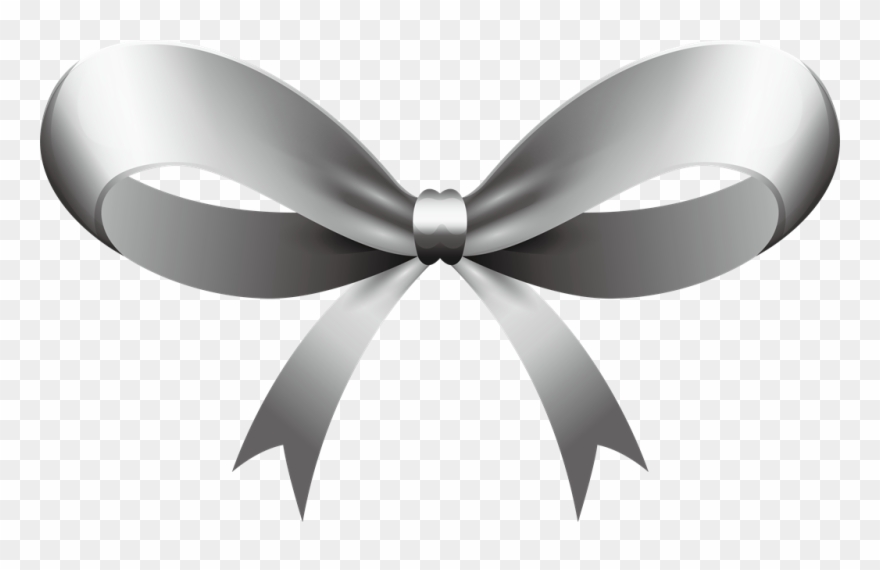 Happy Holidays - Vetor Laço Prata Png Clipart