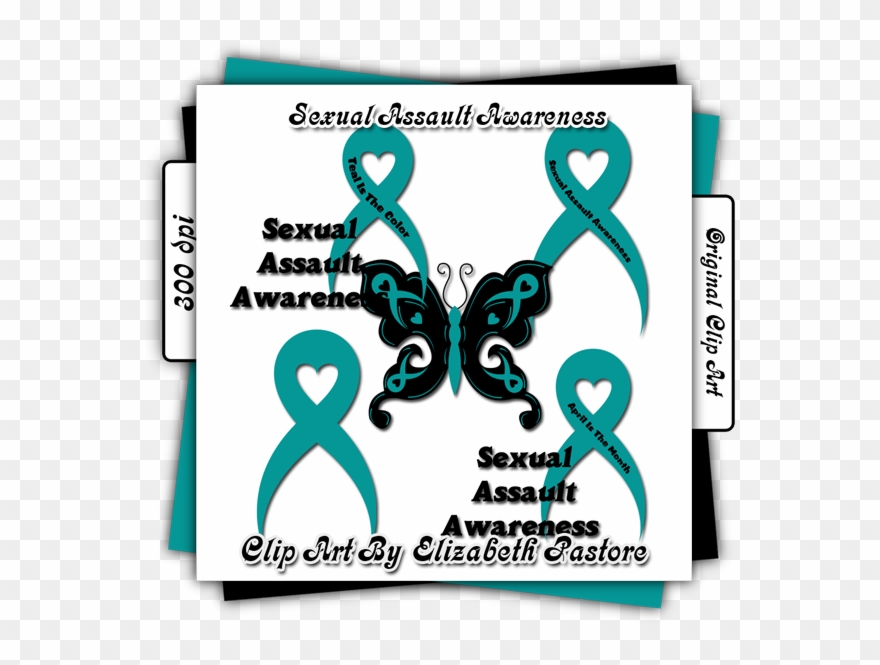 Sexual Assault Awareness Clip Art - Awareness Ribbon - Png Download