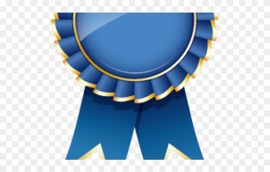 Winner Ribbon Clipart 1st 2nd 3rd Place - Blue And Gold Ribbon - Png Download