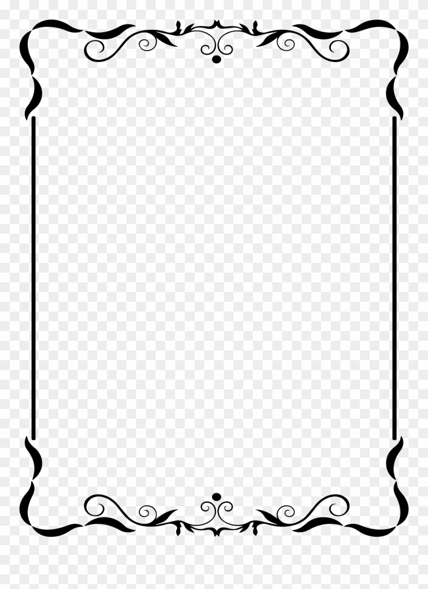 Clip Free Congratulations Clipart Black And White - Elegant Classy Border Design - Png Download