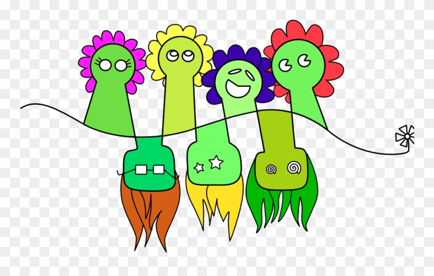 Flower Flora 29 Xochi - Flower People Cartoon Clipart