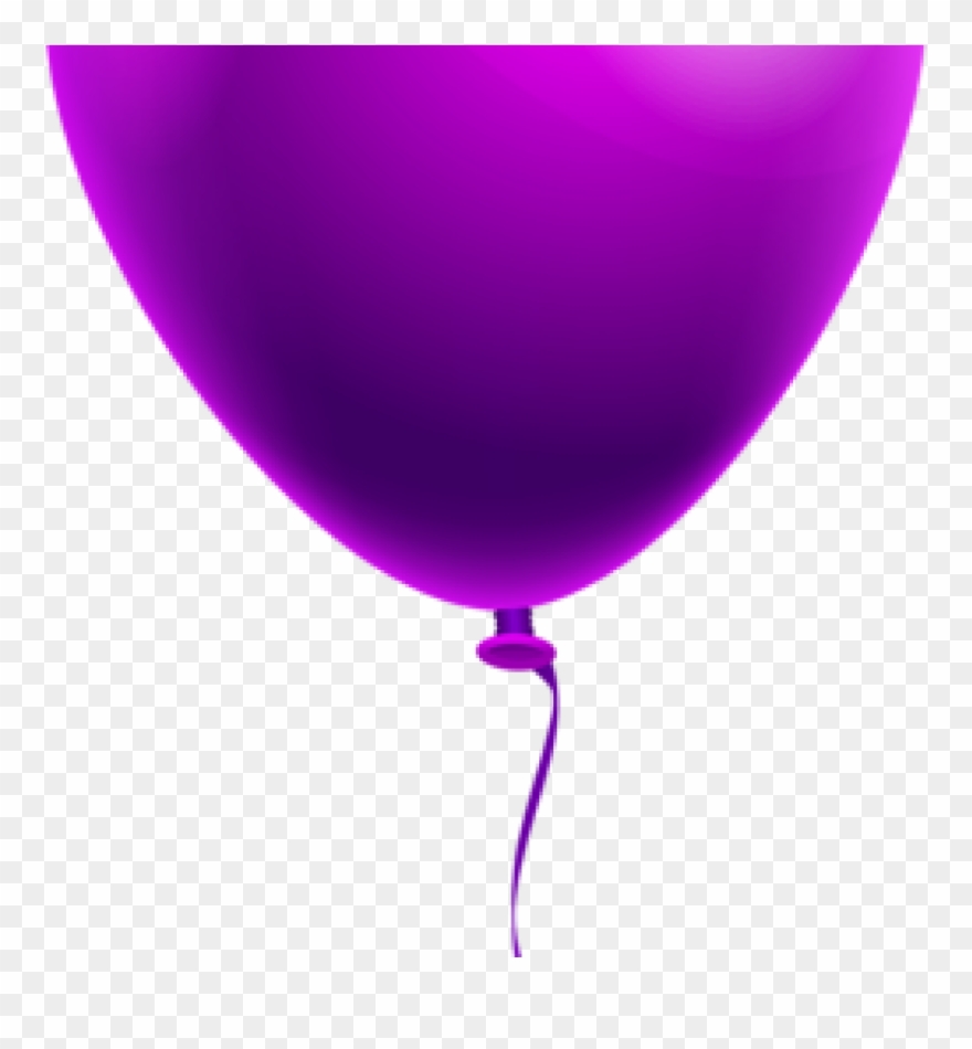 Balloon Clipart Single Purple Balloon Png Clipart Image - Balloons Transparent Purple Background