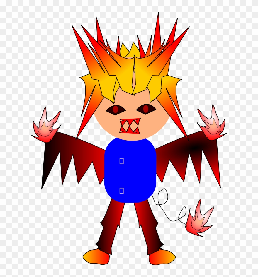 This Free Clip Arts Design Of Fire Boy - Png Download