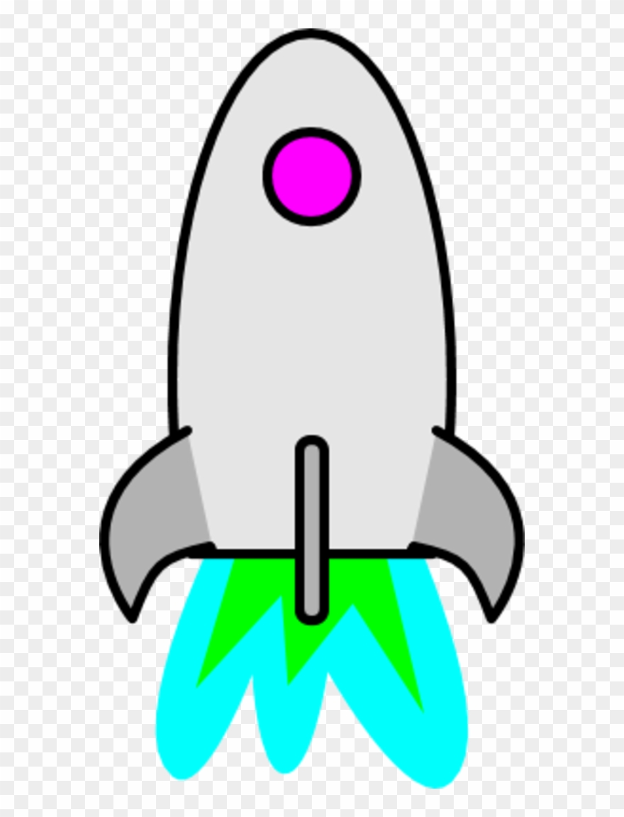 Vector Clip Art - Cartoon Rocketship Clip Art - Png Download