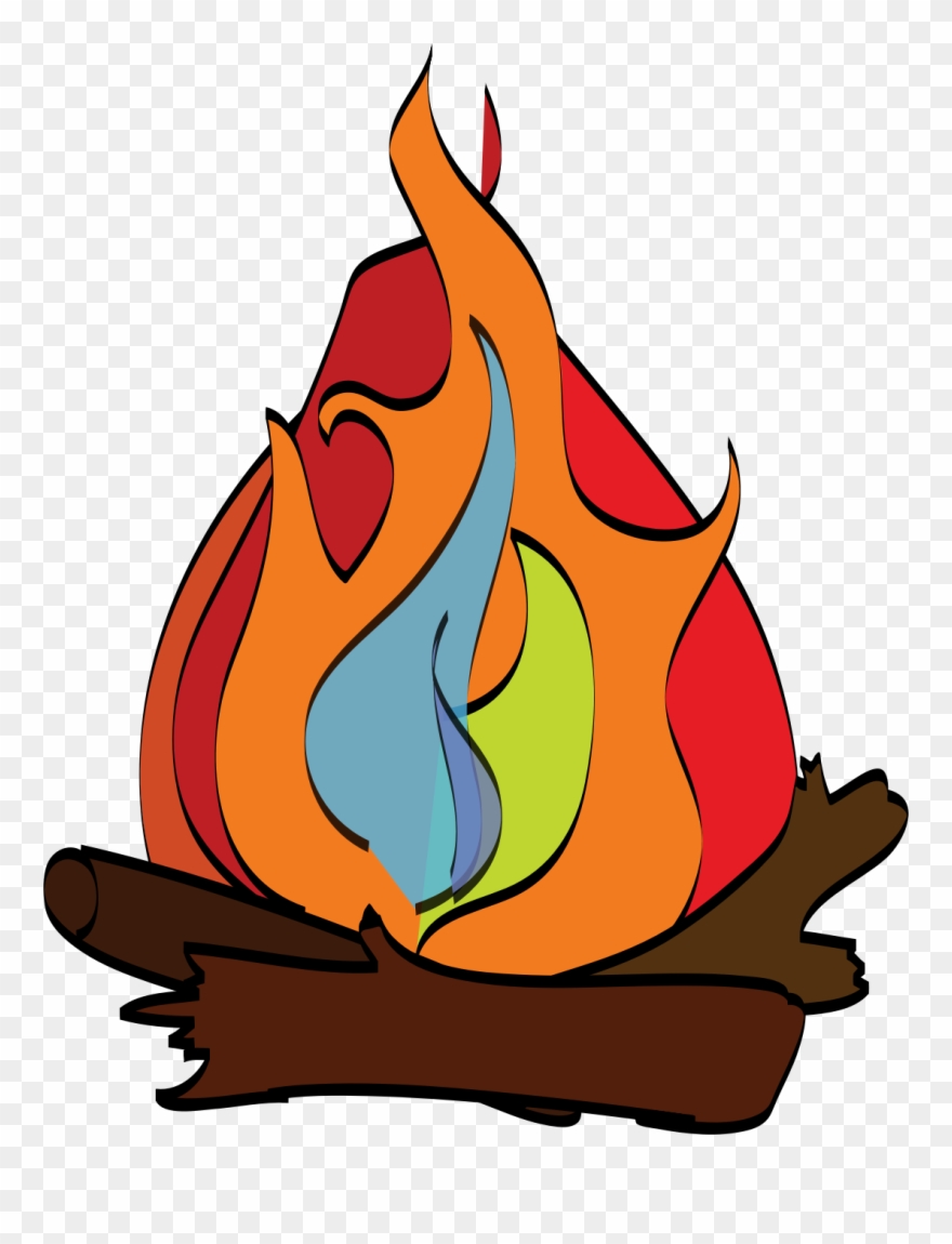 S'more Campfire Camping Bonfire Download - Clip Art - Png Download