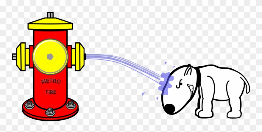 Computer Icons Drawing Hydrant - Funny Mens T-shirt - Pissed Off Dog T-shirt - Funny Clipart