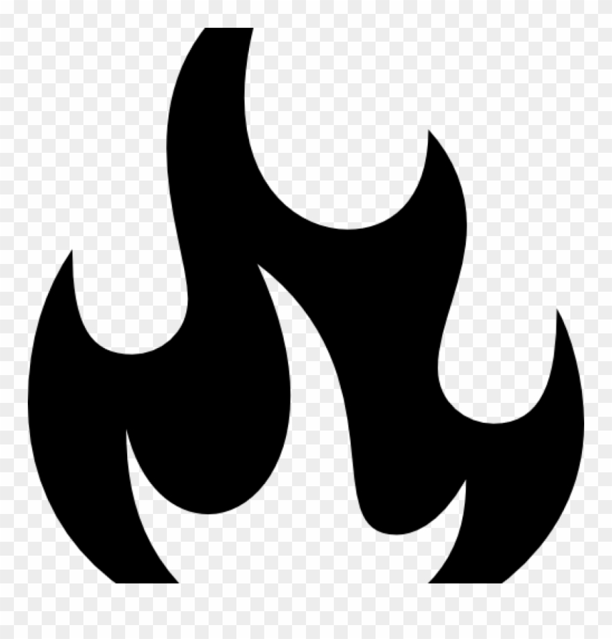 Fire Clipart Black And White Fire Clip Art At Clker - Clip Art - Png Download
