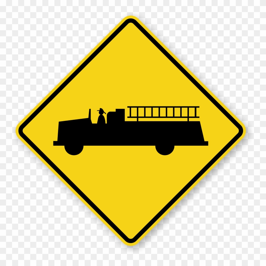 Emergency Vehicle Traffic Sign Clipart