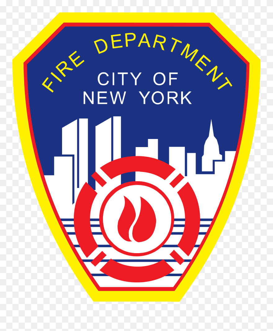 Carved Wood Wall Plaque Of Ny Fire Dept Shoulder Patch - Ny Fire Department Logo Clipart