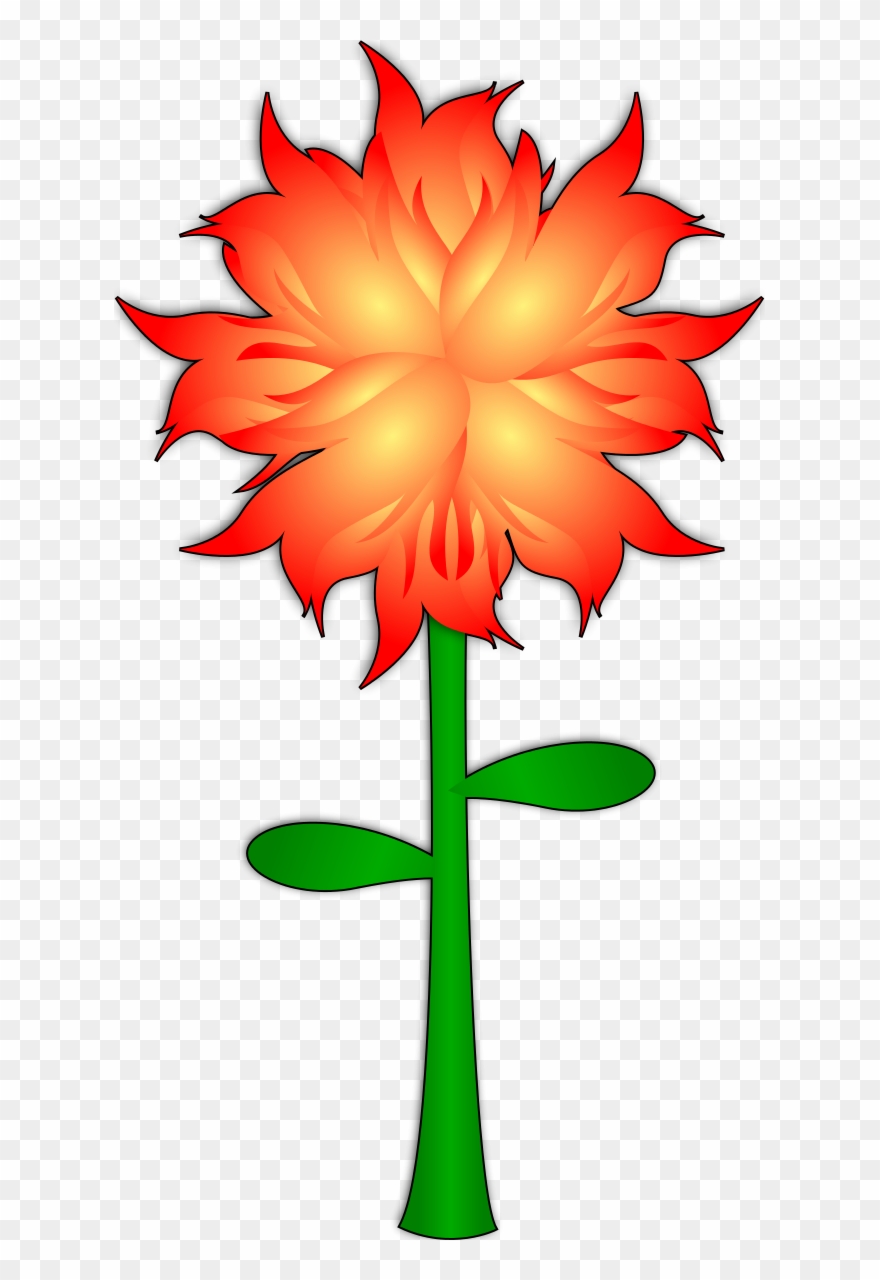 Fire Flower Clipart By Gigatwo - Clip Art - Png Download