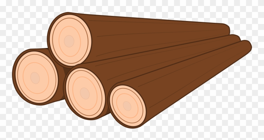 Clipart - Pile Of Logs Clipart - Png Download