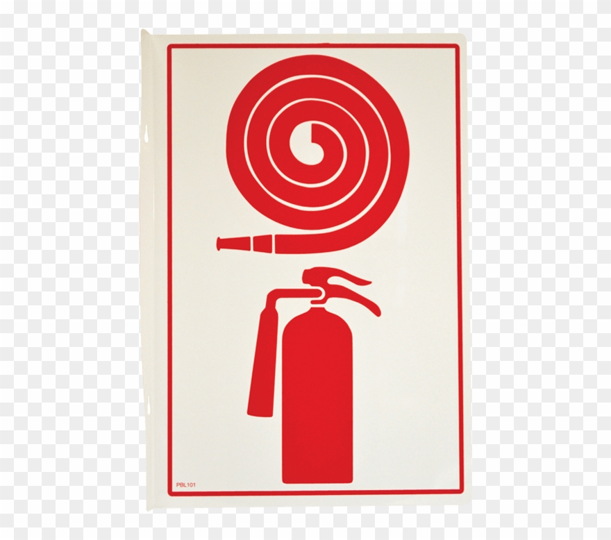 Fire Hose And Extinguisher Pictogram - Fire Hose Clipart