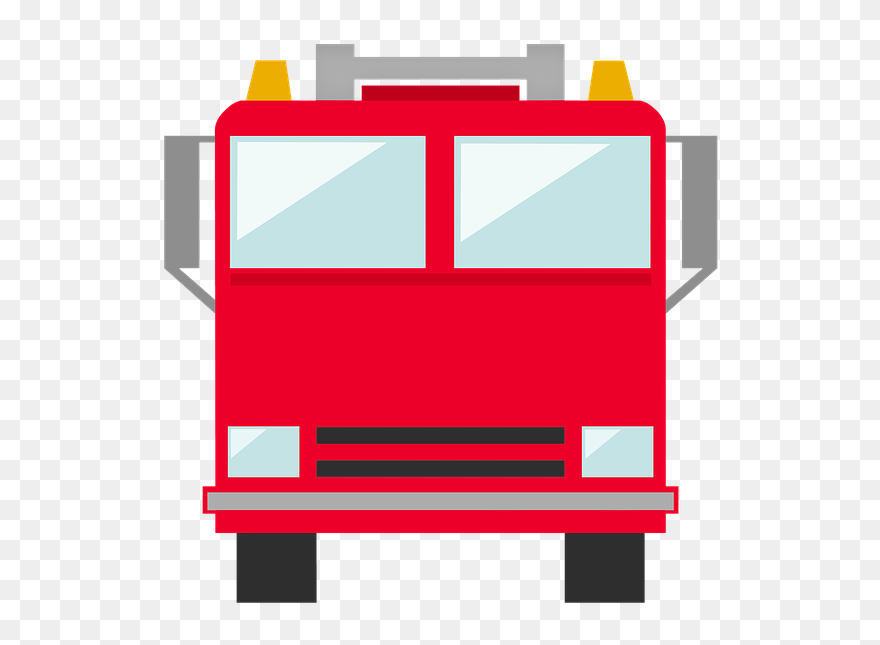 Fireman Clipart Spray Hose - Fire Truck Icon Png Transparent Png