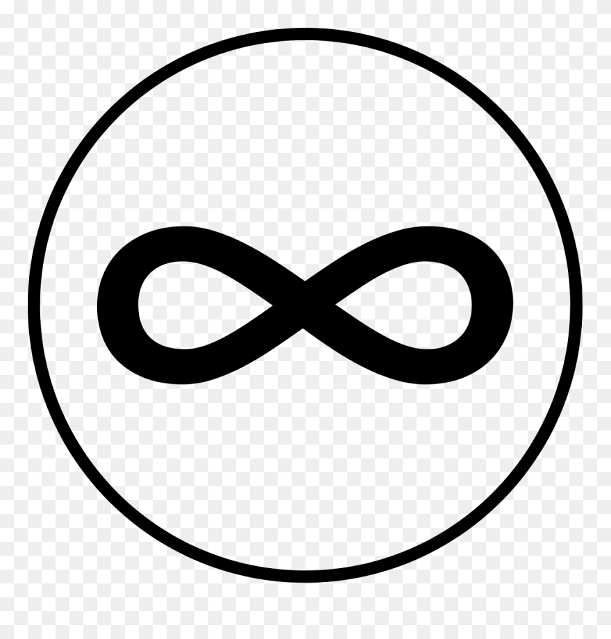 File Infinity In Circle Svg Wikimedia Commons Above - Circle With Infinity Symbol Clipart