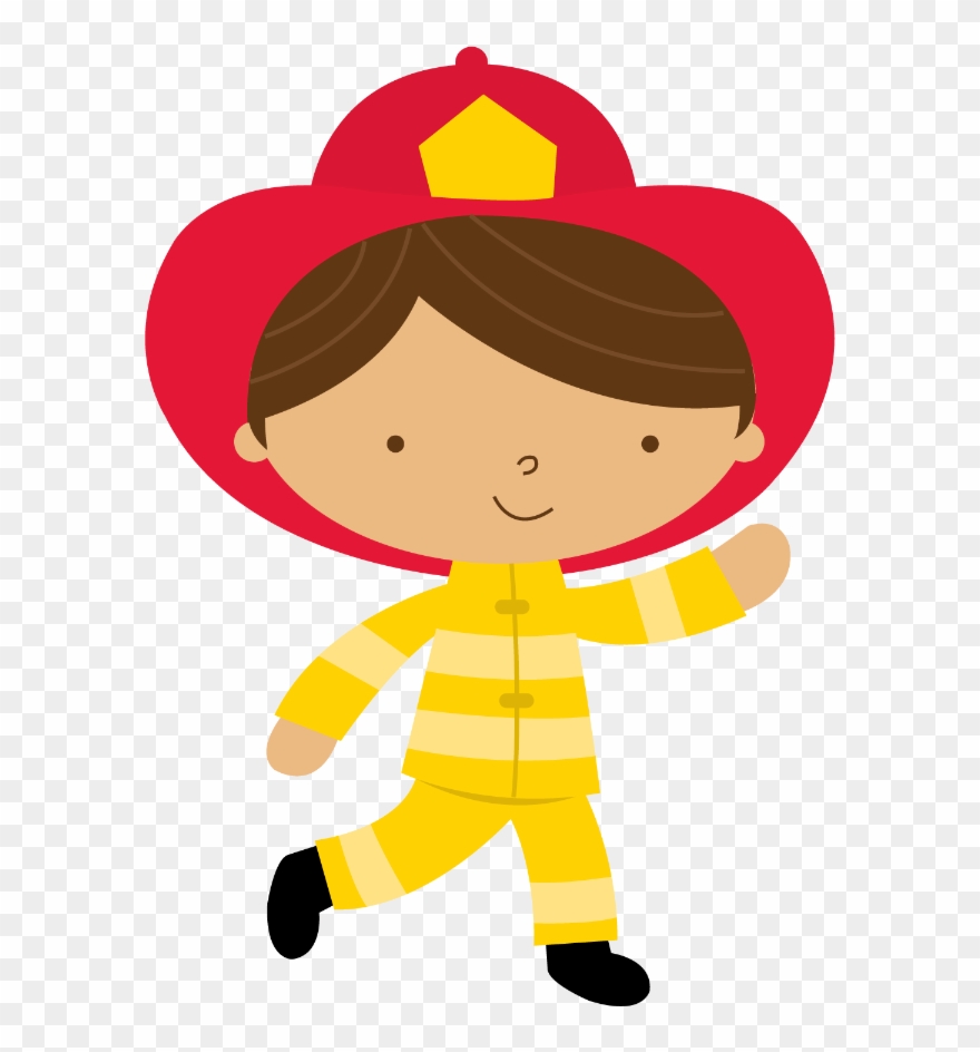 Community Helpers, Fire Fighters, Say Hello, Fire Engine, - Bombeiro Png Minus Clipart
