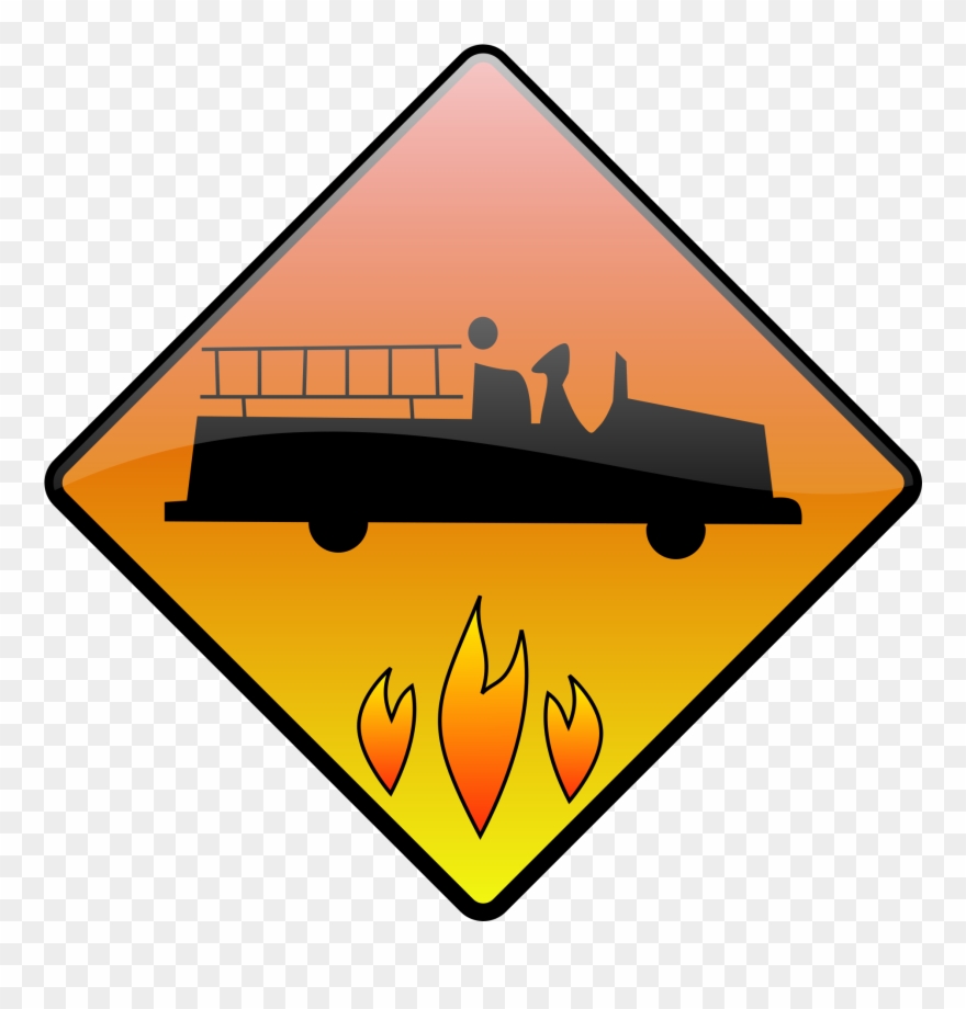 Open - Firehouse Sign Clipart