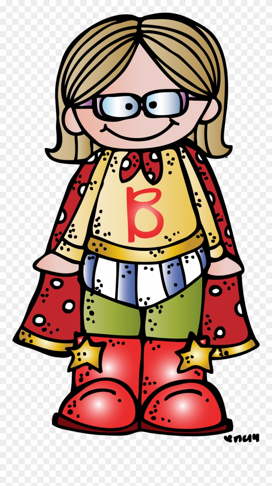 122 Kids Reading Clipart - Melonheadz Superhero Clipart Png Transparent Png