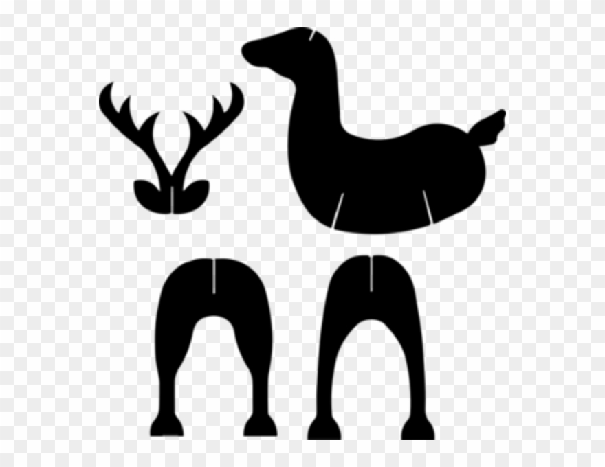 Moldes De Renos De Carton Clipart