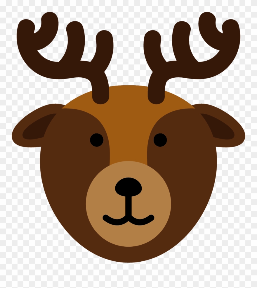 Graphic Free Library Silhouette Illustration Stag Deer - Deer Head Cartoon Png Clipart