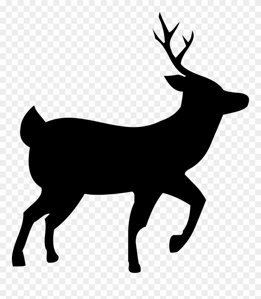 Big Image - Deer Silhouette Png Clipart